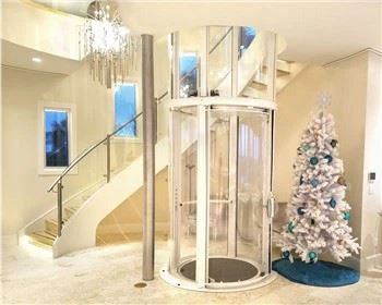 Round Glass Villa Elevator With Beautiful Appearance